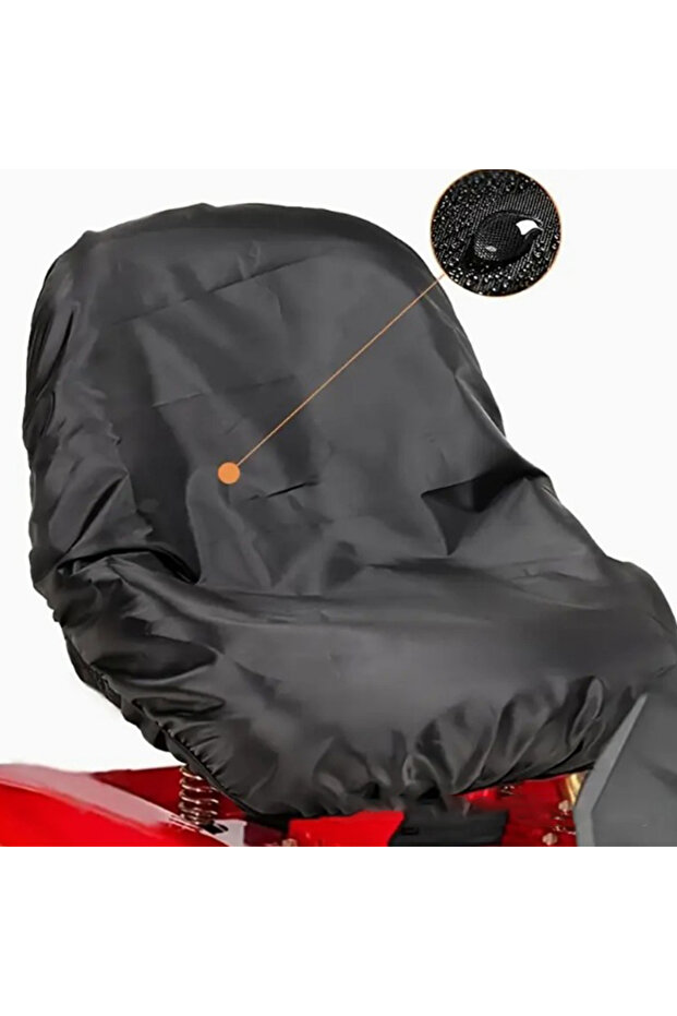 Black Tractor Seat Cover Rainproof Riding Lawn Mower Seat Covering - Tractor Part Coverage Accessori