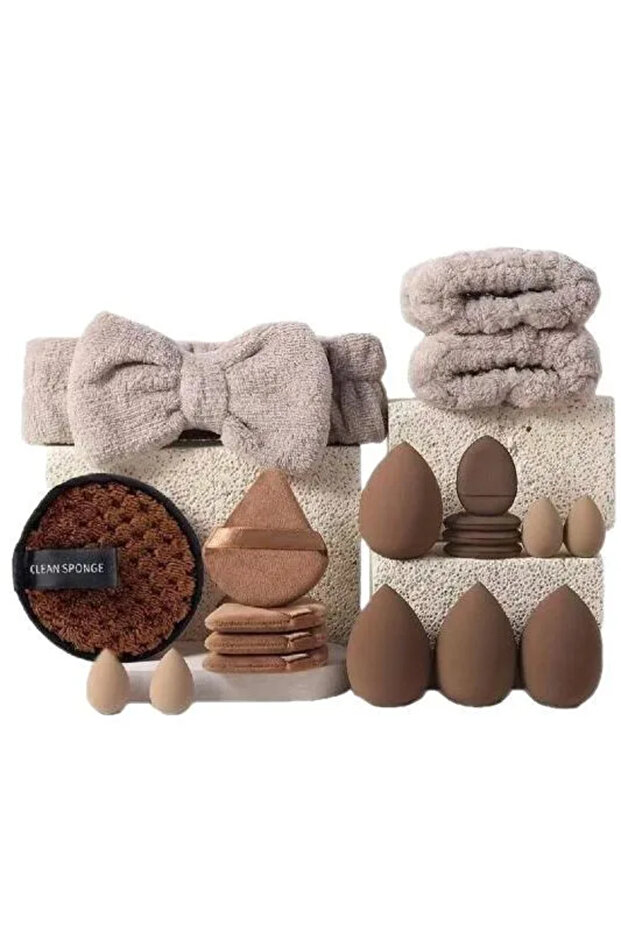 Coffee 20Pcs 20Pcs Makeup Sponge Kit Beauty Sponges Blender Triangel Powder Puff Mini Make up Sponge