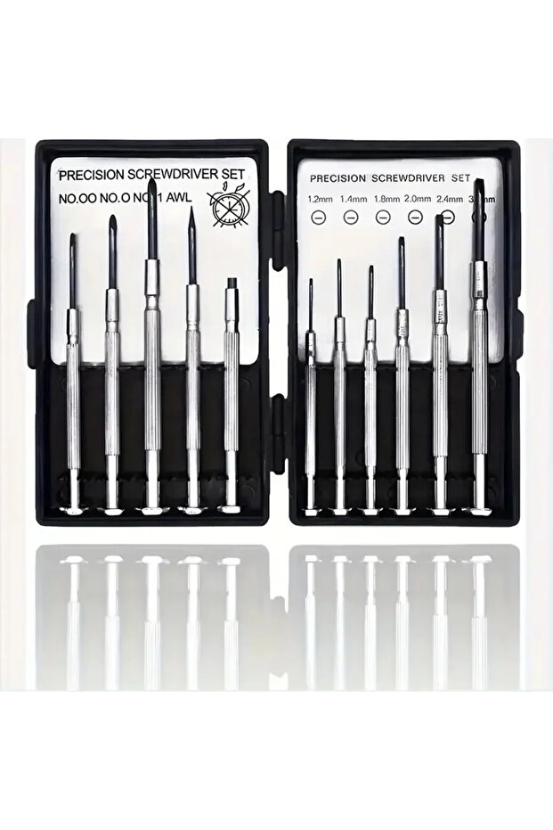 XXS 1 set 11Pcs Precision Micro Screwdriver Set, Mini Repair Tool Kit for Watch, Jewelry & Glasses M