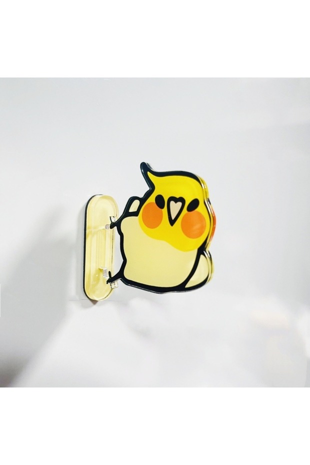 S-BXTN-A Cute Parrot Fridge Magnets Skateboard Chicken Stand Up Acrylic Fridge Magnets for Living Ro