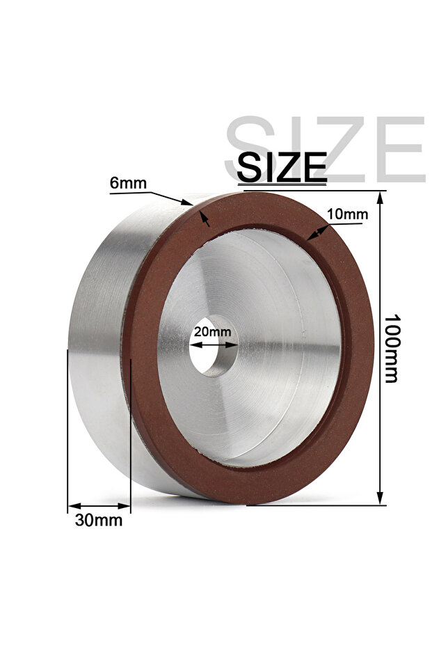 150 30mm 1pc 100mm Cup Shaped Resin Diamond Grinding Wheel 30/50mm Height For Abrasive Cutting Tungs