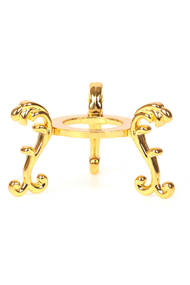 Gold European Style Metal Gold-plated Display Gemstone Egg Support Base Crystal Ball Stand Office Or