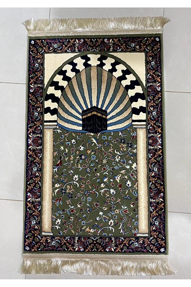 سجادة صلاة زخارف اسلامية - صنع تركي 8 ملي