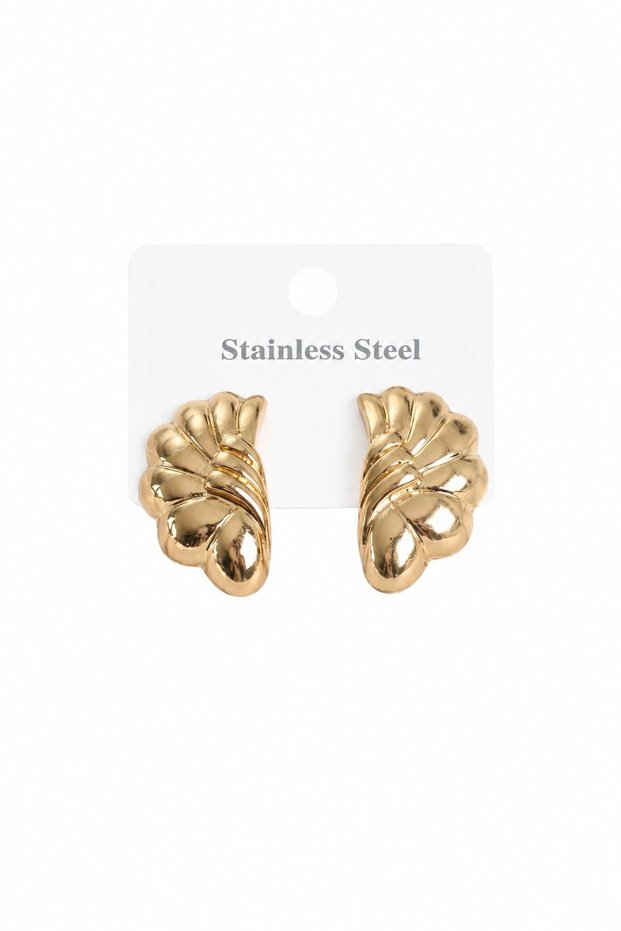 316L Steel Gold Color Vintage Model Women's Earrings