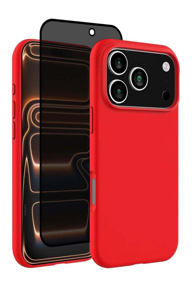 2 Packs Silicone Protective Phone Case for iPhone 17 Pro - Soft Anti-Scratch Microfiber Lining
