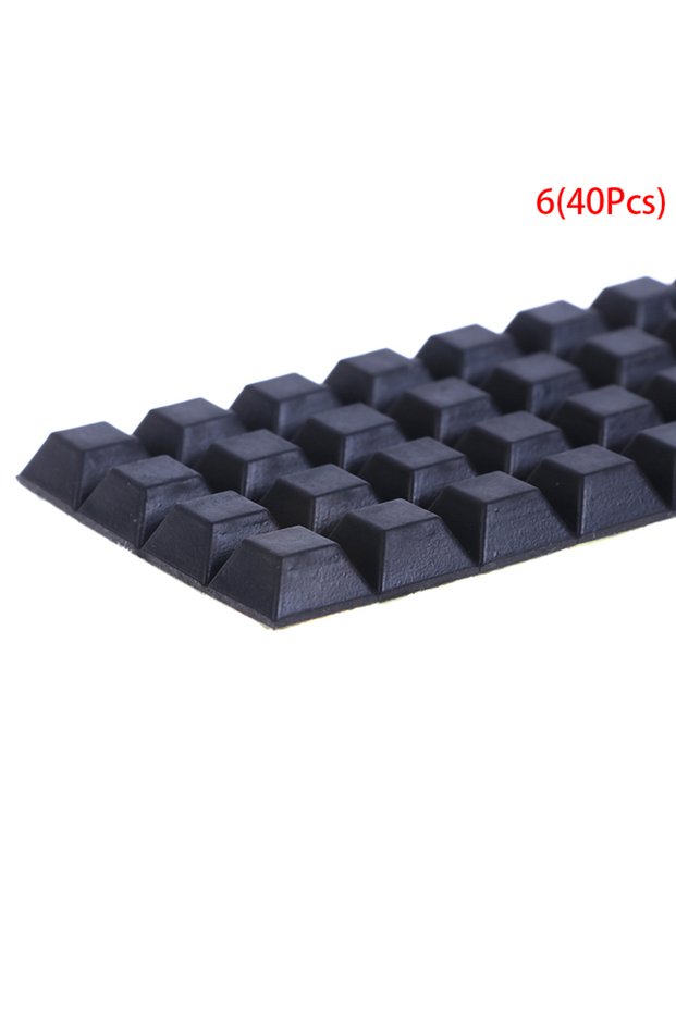 612.5x12.5x6 40Pcs 40Pcs Square Feet Self-Adhesive Bumper Door Buffer Stop Furniture Pads