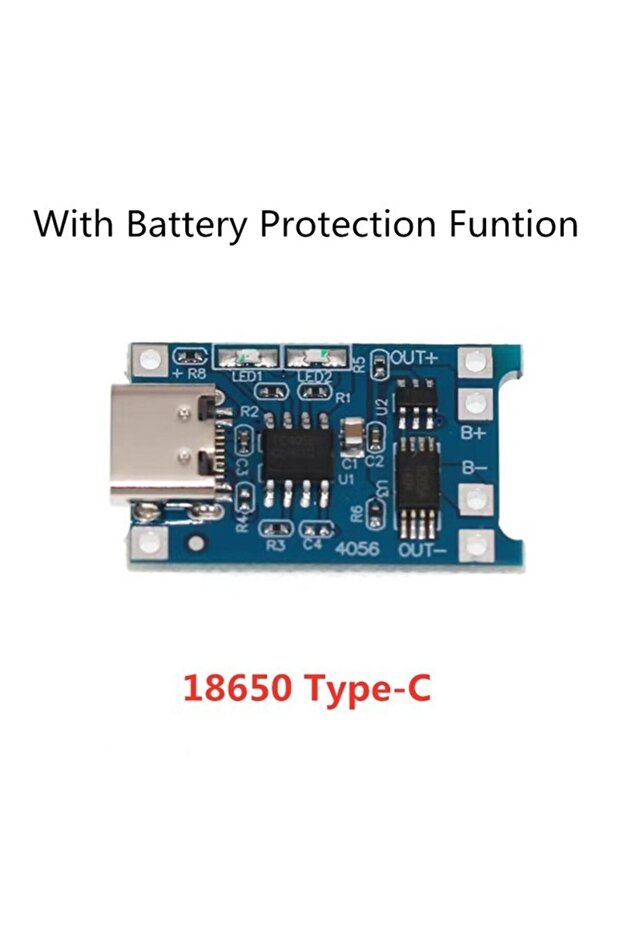 قطعتان من بطاريات الليثيوم 18650 من النوع C، 2/5 قطع، 5 فولت، 1 أمبير، Micro/Type-C/Mini 18650 TP4056