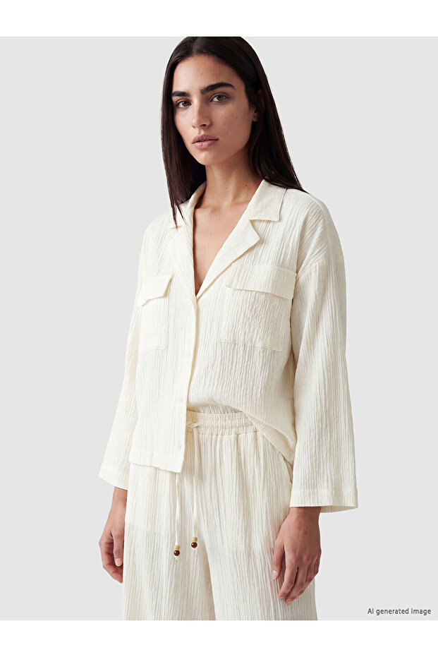 Nevavm Oversize Women's Muslin Shirt with a Difference