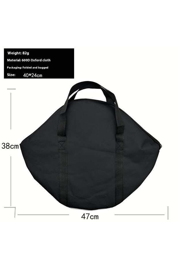 bag 600D Oxford Baking Pan Storage Bag with Handle - Waterproof Wear-Resistant BBQ Kitchen Tool