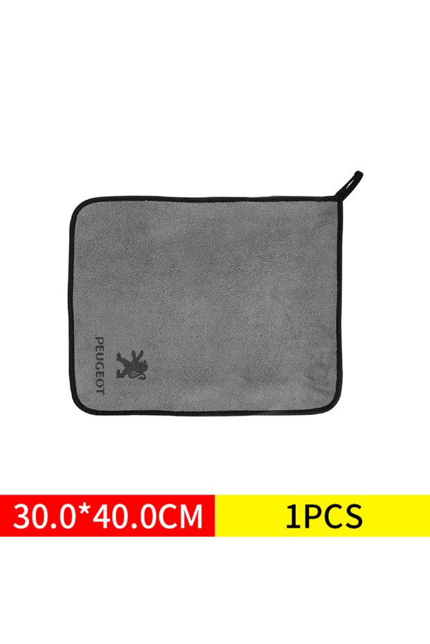 PEUGEOT For Peugeot 1pcs Peugeot M Car Emblem Wash Microfiber Towel Cotton Cleaning Drying Rag Cloth
