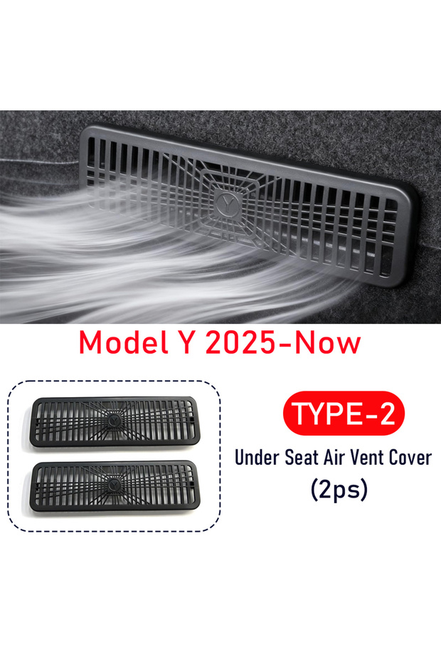 New Model Y (TYPE-2) Underseat Air Conditioning Cover for Tesla Model Y Juniper Model 3 2025 2026 Un