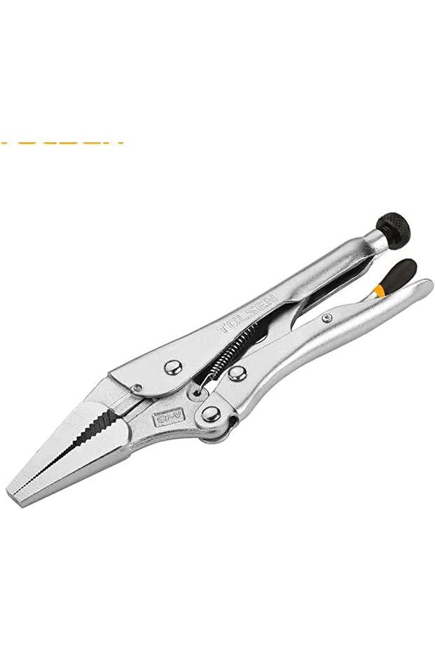 Locking Plier Clamp Long Nose 230mm 9 Inch Adjustable Grip Tool for Precision Holding, Clamping, Bending