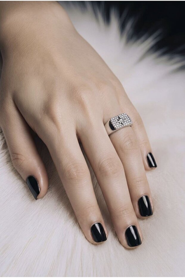 Figured Special Design Stone Adjustable Ring