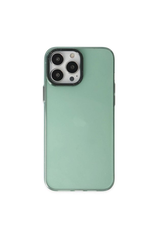 Apple iPhone 14 Pro Case Anka Pc Hard Metal Cover - Green