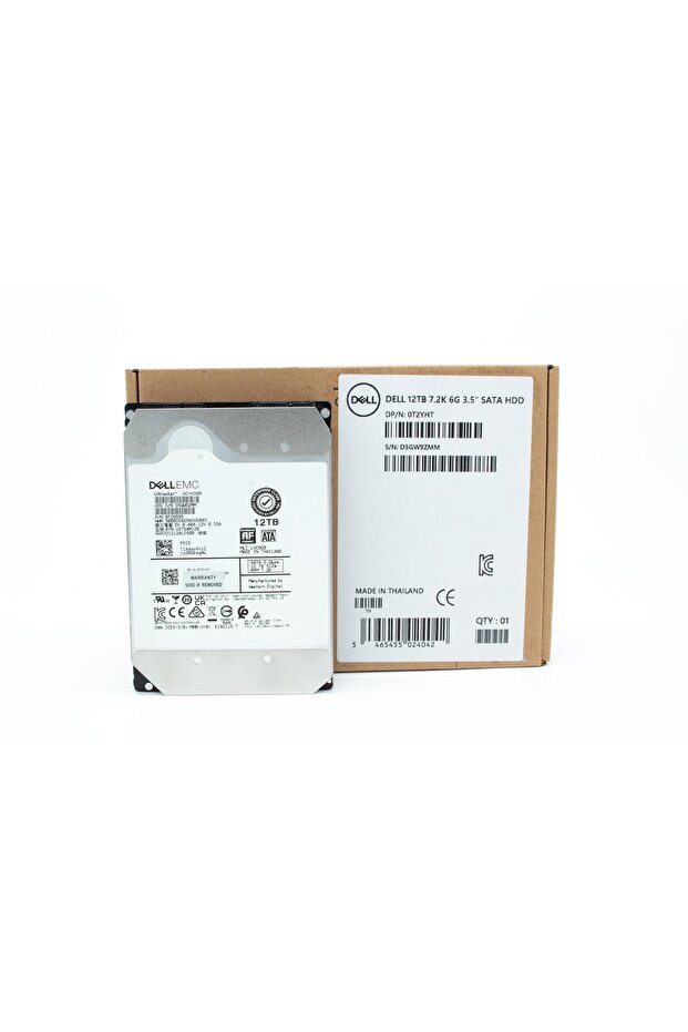 0T2YHT HUH721212ALE600 12TB 7.2K 6G LFF 3.5" SATA 512E HARD DRIVE T2YHT for server only
