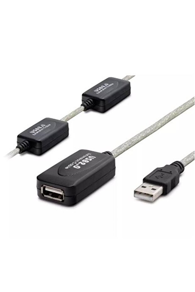 كابل هادرون HDX7546 بطول 25 متر من USB إلى USB F فضي