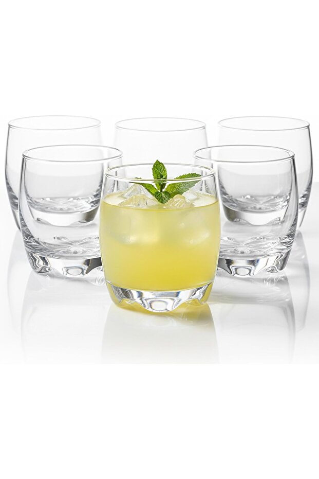 Tumbler Glass Set of 6, Perfect for Cocktails, Whiskey, and Everyday Drinks (Classic)