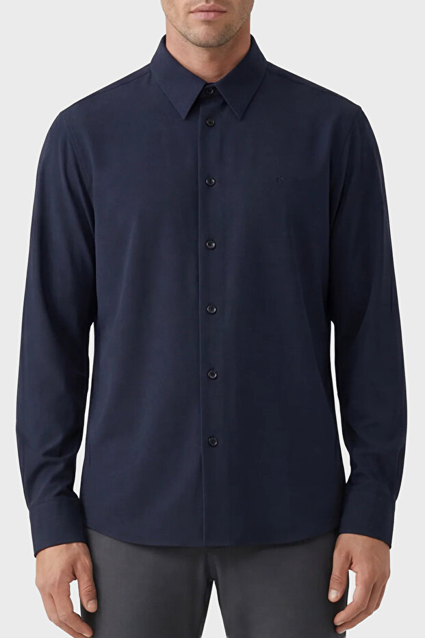 Regular Fit Classic Collar Long Sleeve Shirt Men's Shirt Isr4134168