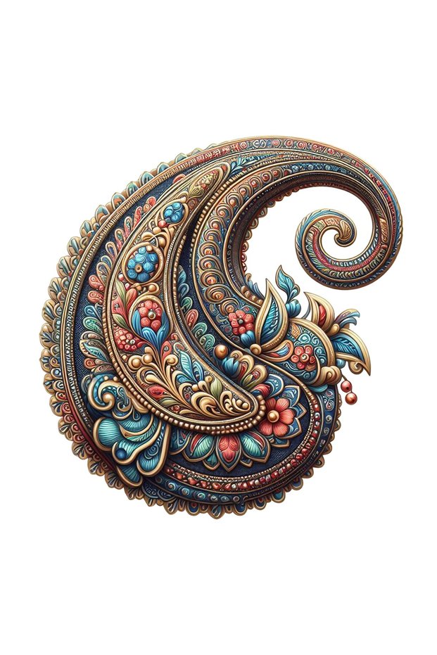 Makiteks 41X41 cm Paisley Shawl Patterned Cushion Cover - Modern Bohemian Themed Living Room Summer Decorative