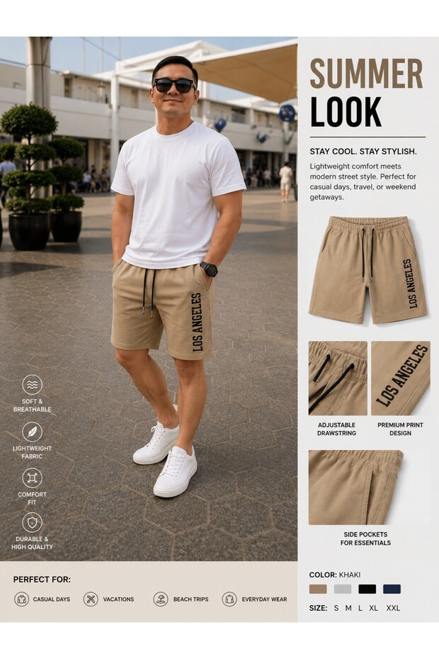 LA MEN’S SUMMER STREETWEAR SHORTS