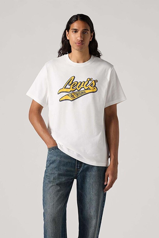 LSE_SS RELAXED FIT TEE ARCHIVAL SCRIPTWHITE