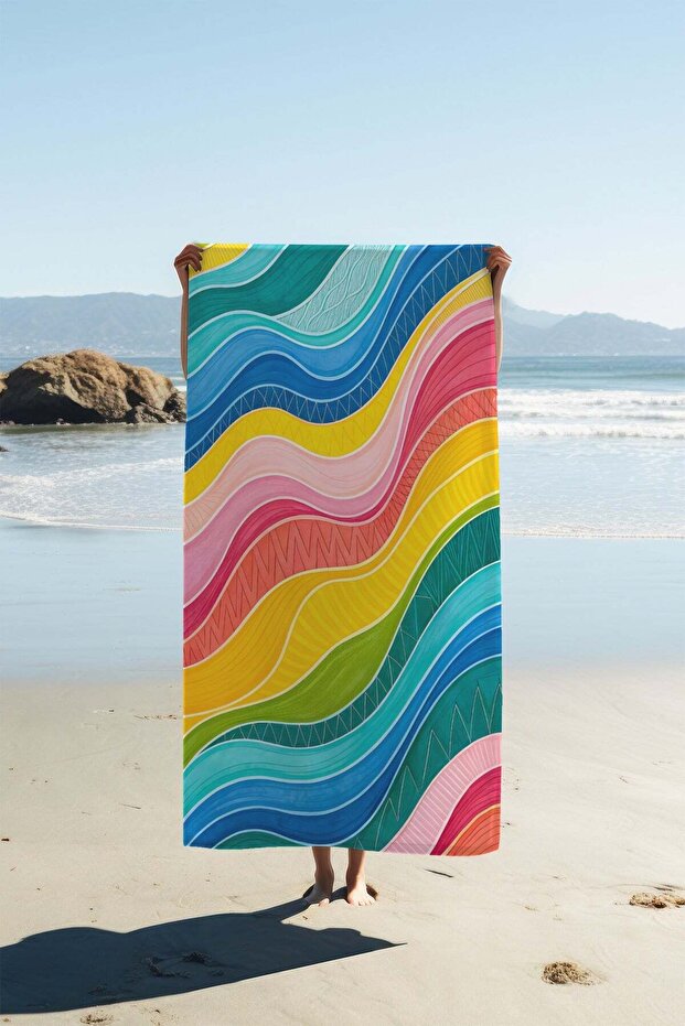 Digital Printing Beach Towel 80 X 160 cm Peshtamal Hvl0263