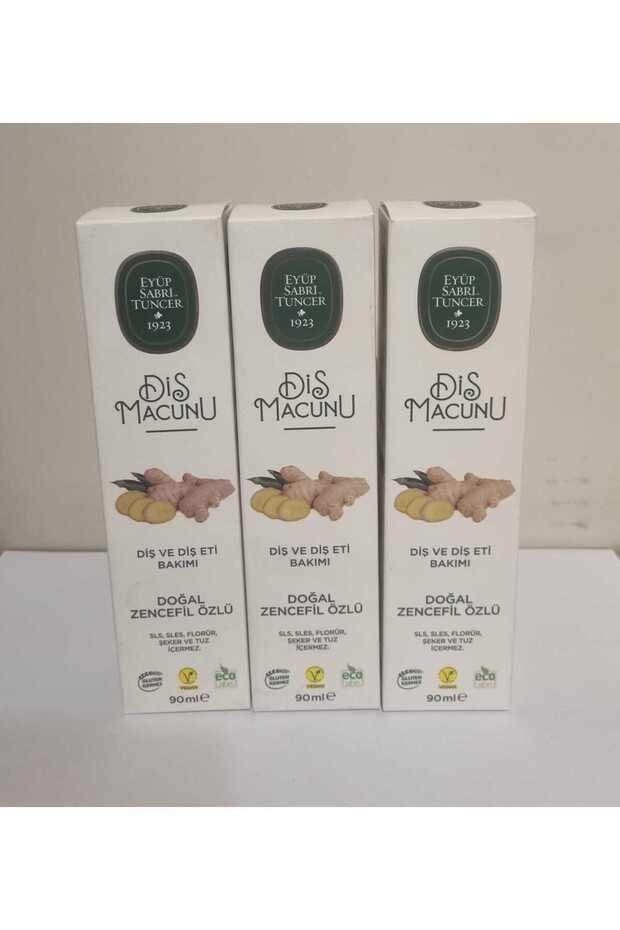 Natural Ginger Extract Toothpaste 90 Ml-3 Pieces-Care That Helps Protect Teeth and Gums!