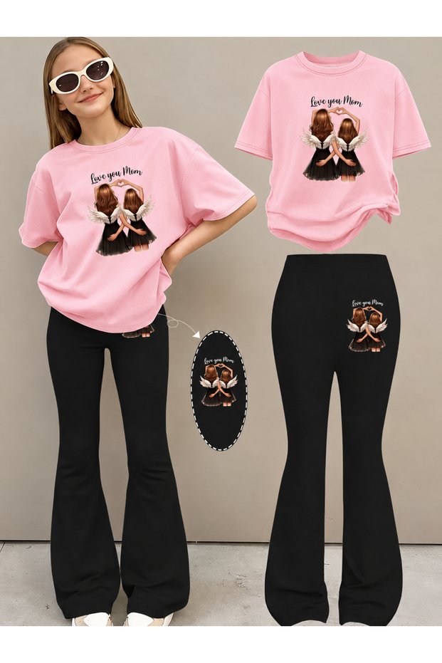 Girl's Spanish Style Leggings and T-Shirt Set