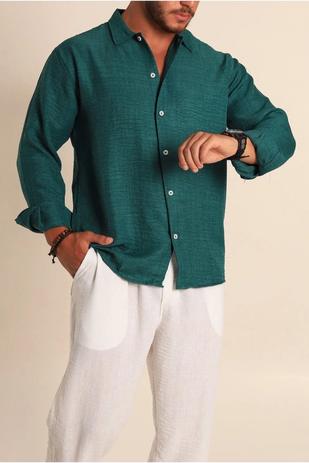 Men's Long Sleeve Sofiye Linen