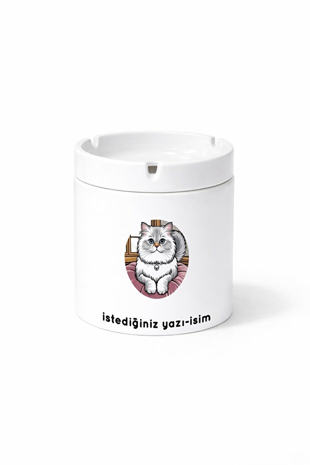 Animal Persian Cat Double Sided Printed Ash Tray Ashtray Gift