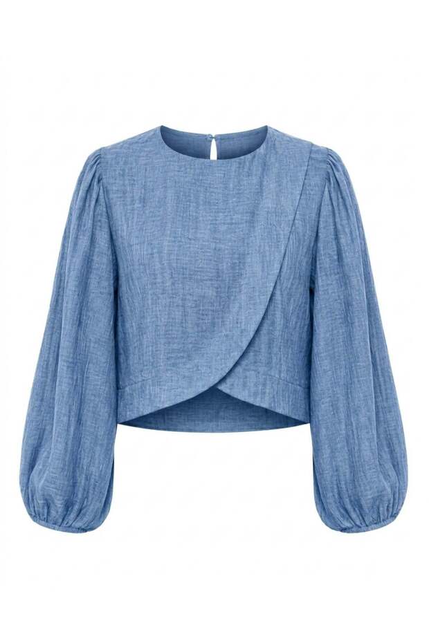 Alisa Covered Retro Shirt Women's Blue