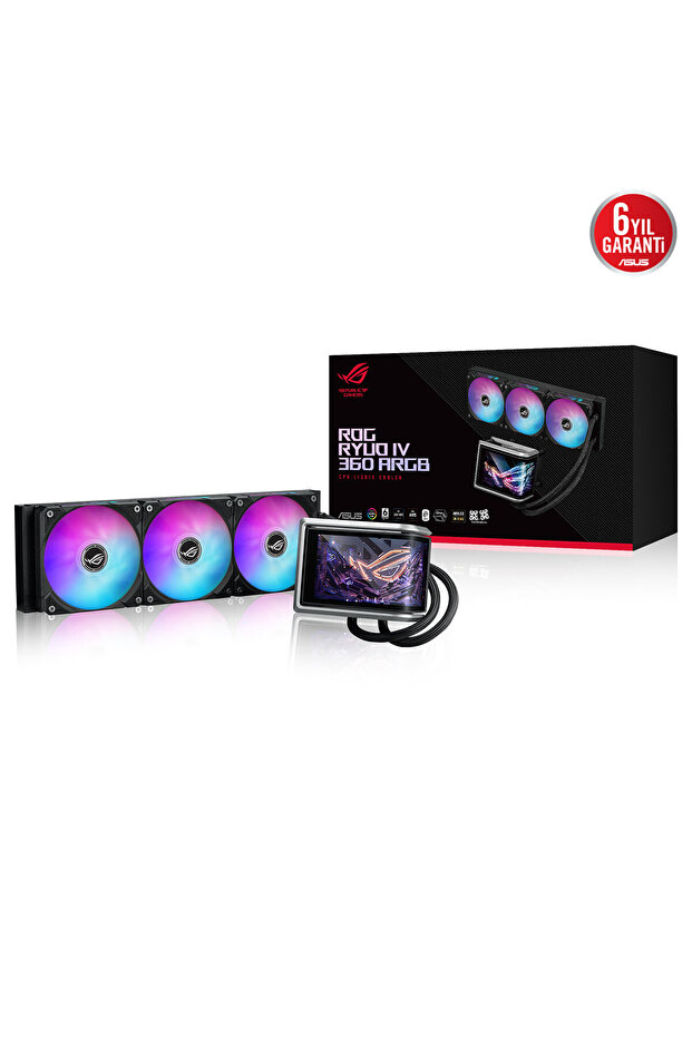 مبرد سائل للمعالج ROG RYUO IV 360 ARGB أسود بطول 360 مم (90RC01N1-B0EAY0)