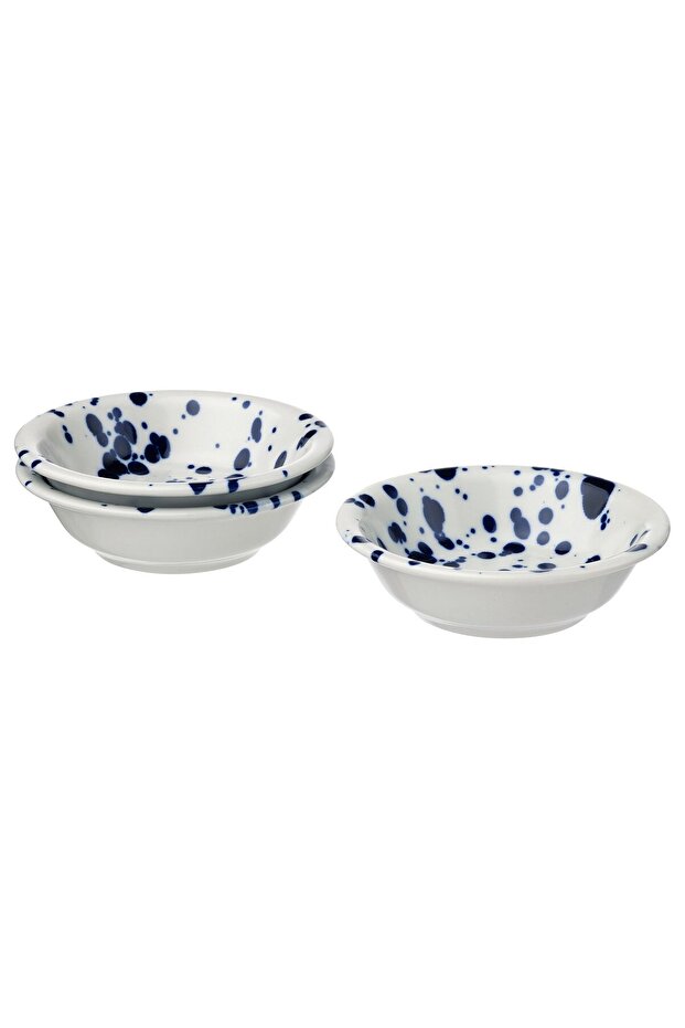 SILVERSIDA Bowl, patterned/blue, 11 cm