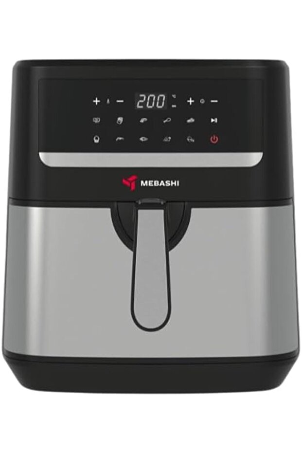 Air Fryer, 9.2 L, Digital Touch Screen, 10 Presets, 1800W, Black Steel (ME-AF986)