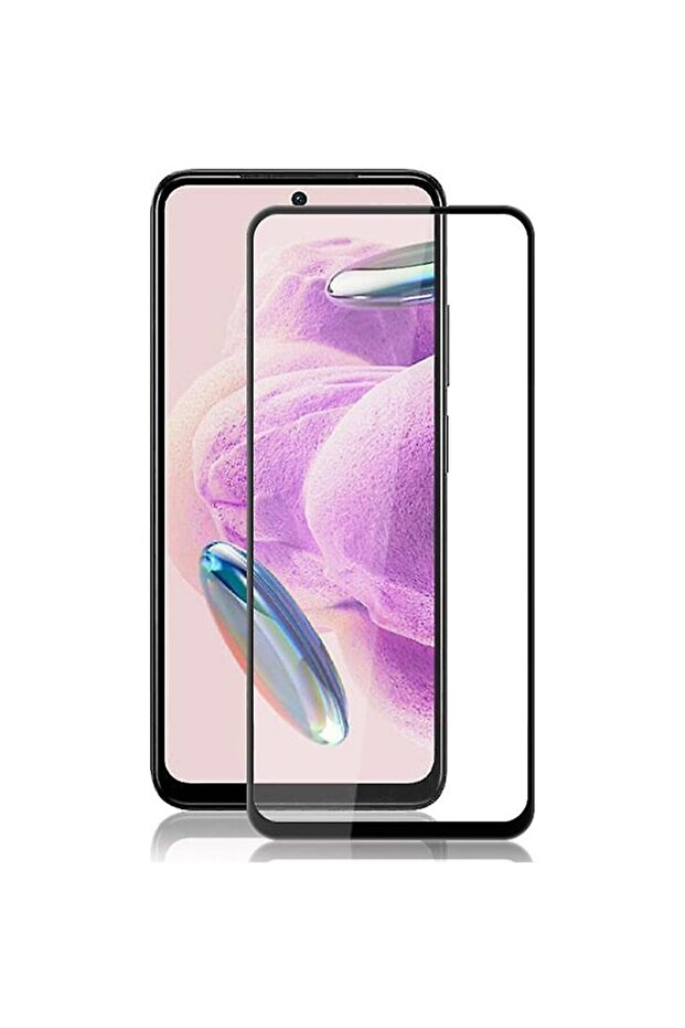 واقي شاشة زجاجي متوافق مع هاتف Xiaomi Redmi Note 12S، مضاد للكهرباء الساكنة والغبار، مع إطار