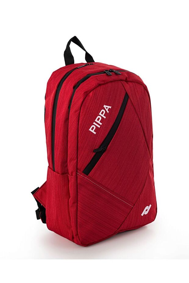 Ortahisar Red Casual and Travel Backpack with Laptop Compartment - Women