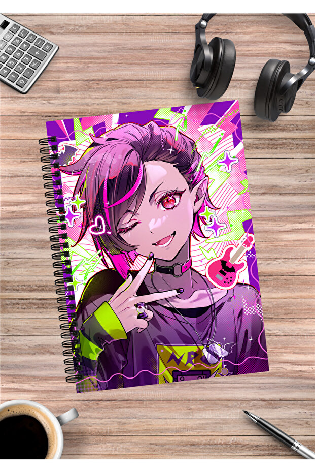 Twisted Wonderland Anime Spiral Notebook A5 (50 Sheets)