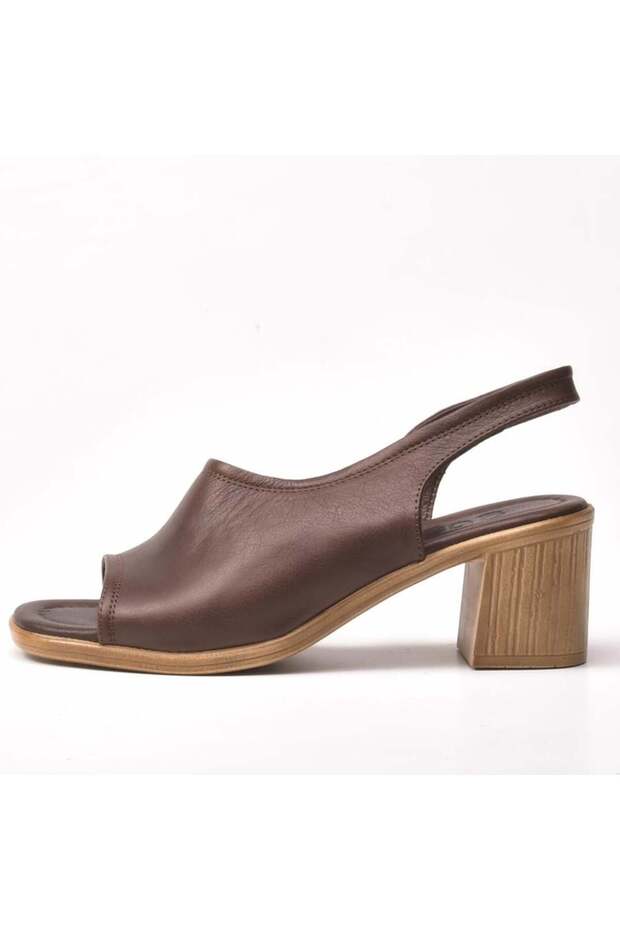 Lilhana Women's Genuine Leather Heeled Sandals 2221