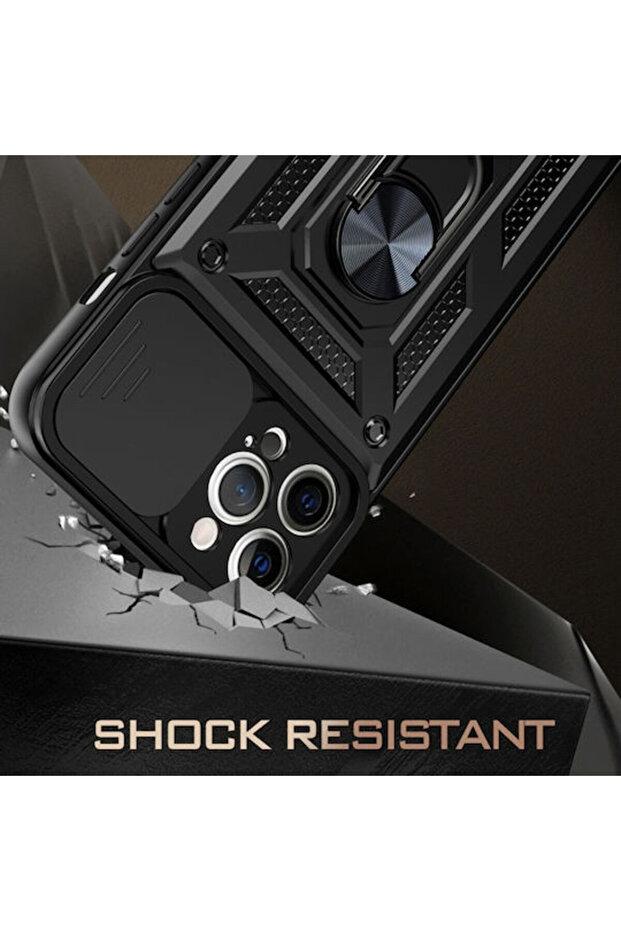 Shield Back Cover Plastic / Silicone Black (iPhone 12 Pro Max) Code: KF2315403 - 4