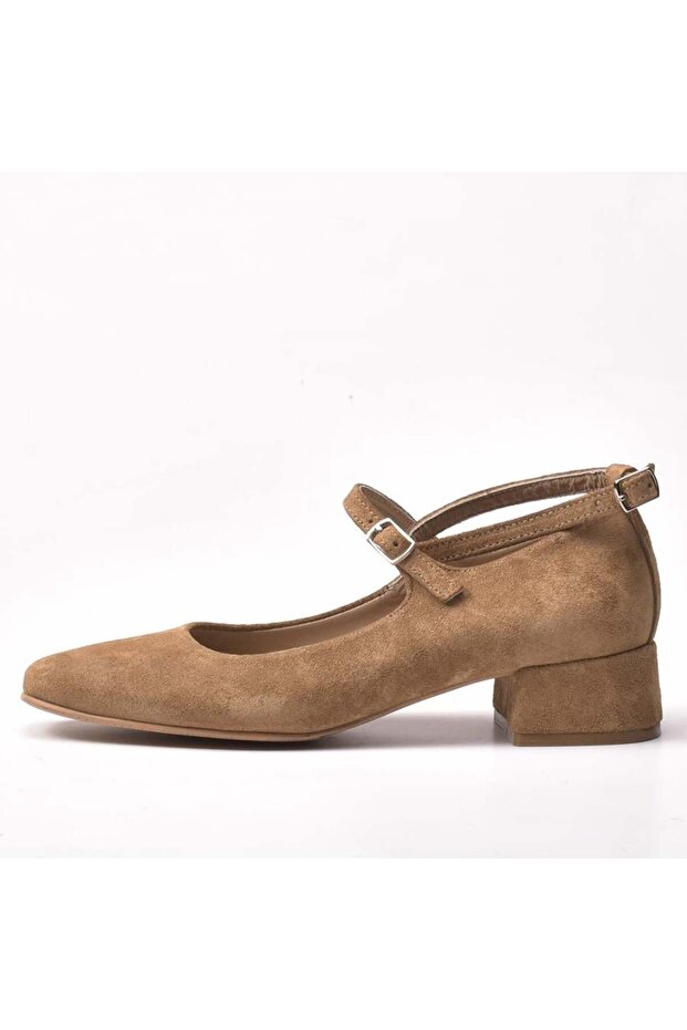 Elowen Women's Genuine Suede Leather Heeled Shoes 24-2