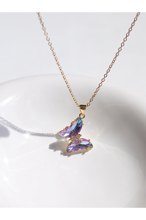 Hologram Butterfly Necklace