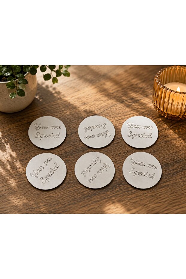 You Are Special Coasters Set of 4 9 Cm, 3 mm Mdf, Uv Printing, Decorative Coasters