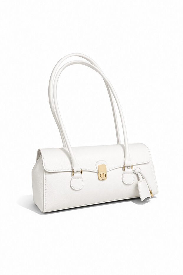 Long Handle Baguette Model Women's Shoulder Bag