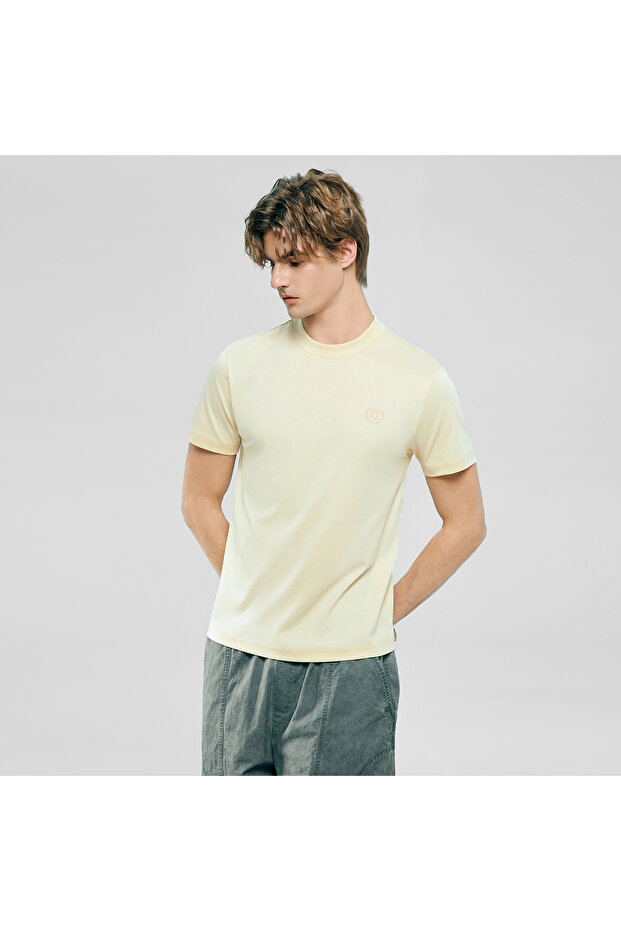 Men's Slim Fit Liquid Touch Cotton Crew Neck Tee