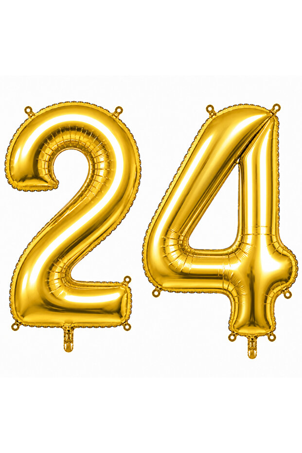 24 بالون فويلو ذهبي اللون (76 سم)