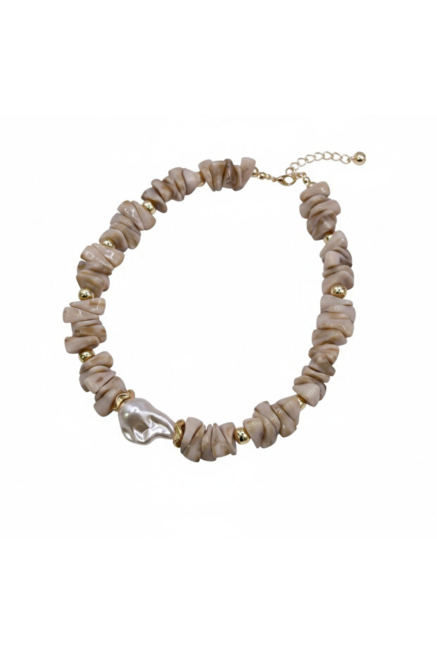 Bead Detail Necklace 48 cm