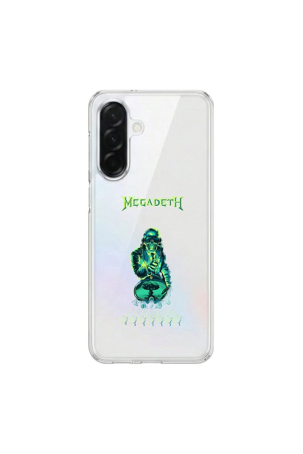 Samsung Galaxy A36 Compatible Metal 7 Design Transparent Case