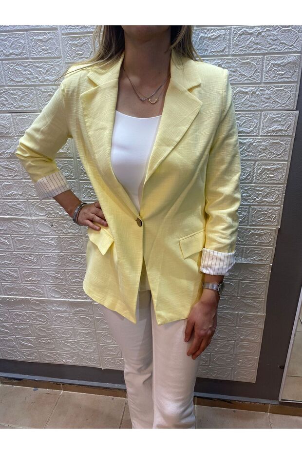 Keten Blazer Ceket