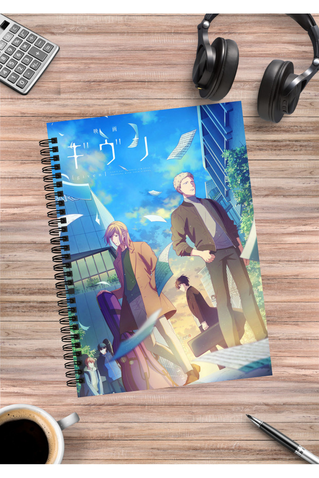 Given Bl Anime Spiral Notebook A5 (50 Sheets)