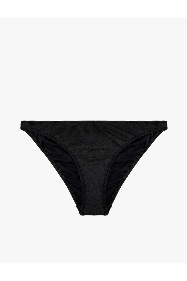 Shiny Textured Bikini Bottom